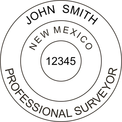 Land Surveyor - Pre Inked Stamp - New Mexico